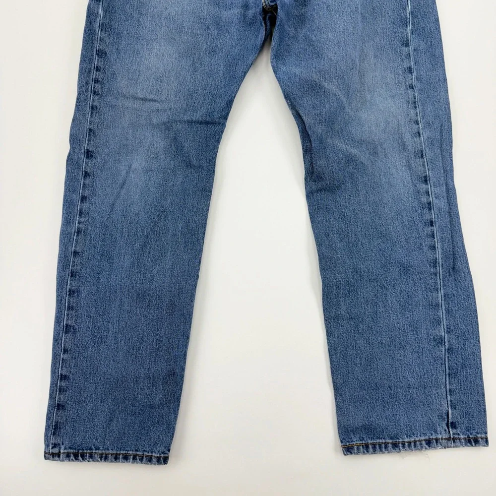 Levis 505 Regular Fit Straight Leg Jeans Mens 38x30 Blue Denim Medium Wash